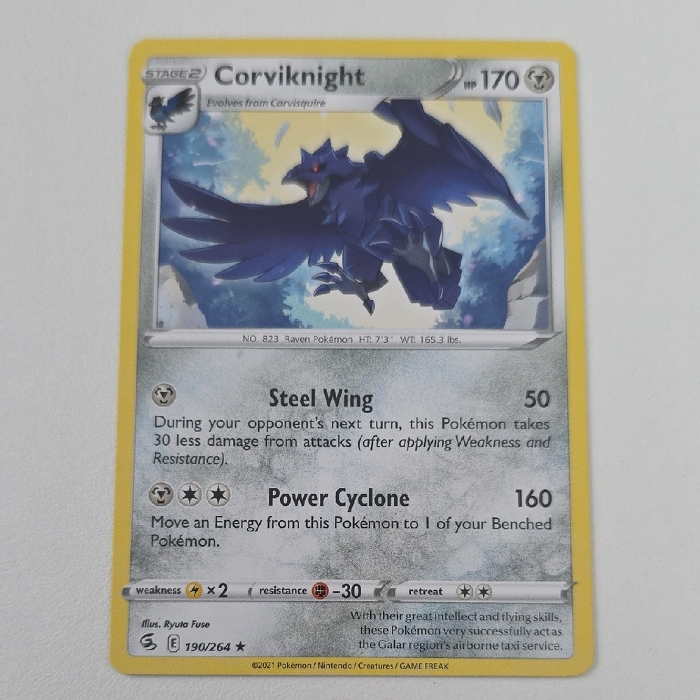 Pokemon Rookidee, Corvisquire, Corviknight Trading Cards - Picture 3 of 9